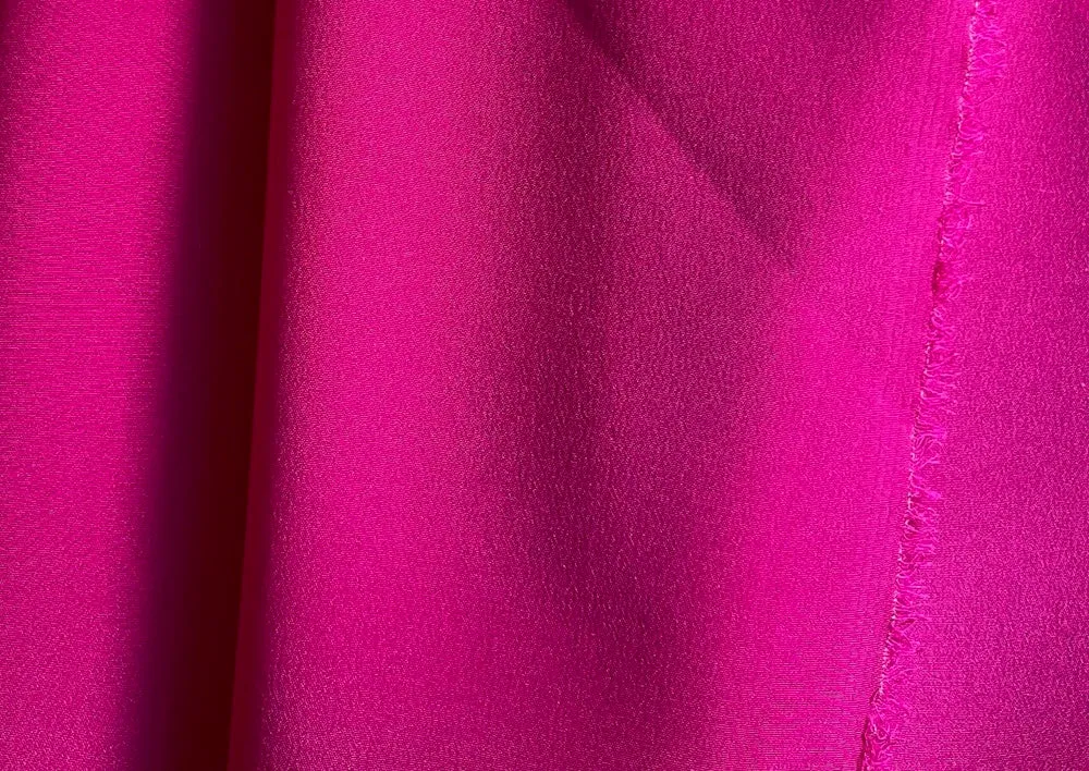 Frolicking Fuchsia Classic Silk Crepe de Chine