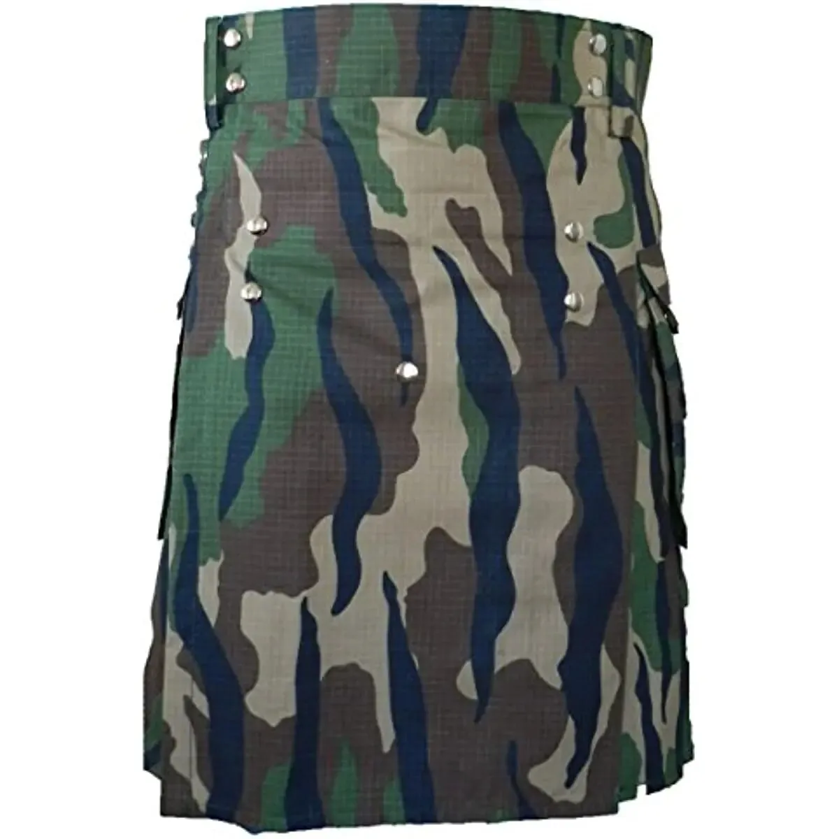 Funki Buys | Skirts | Men's Gothic Camouflage Green Utility Kilt