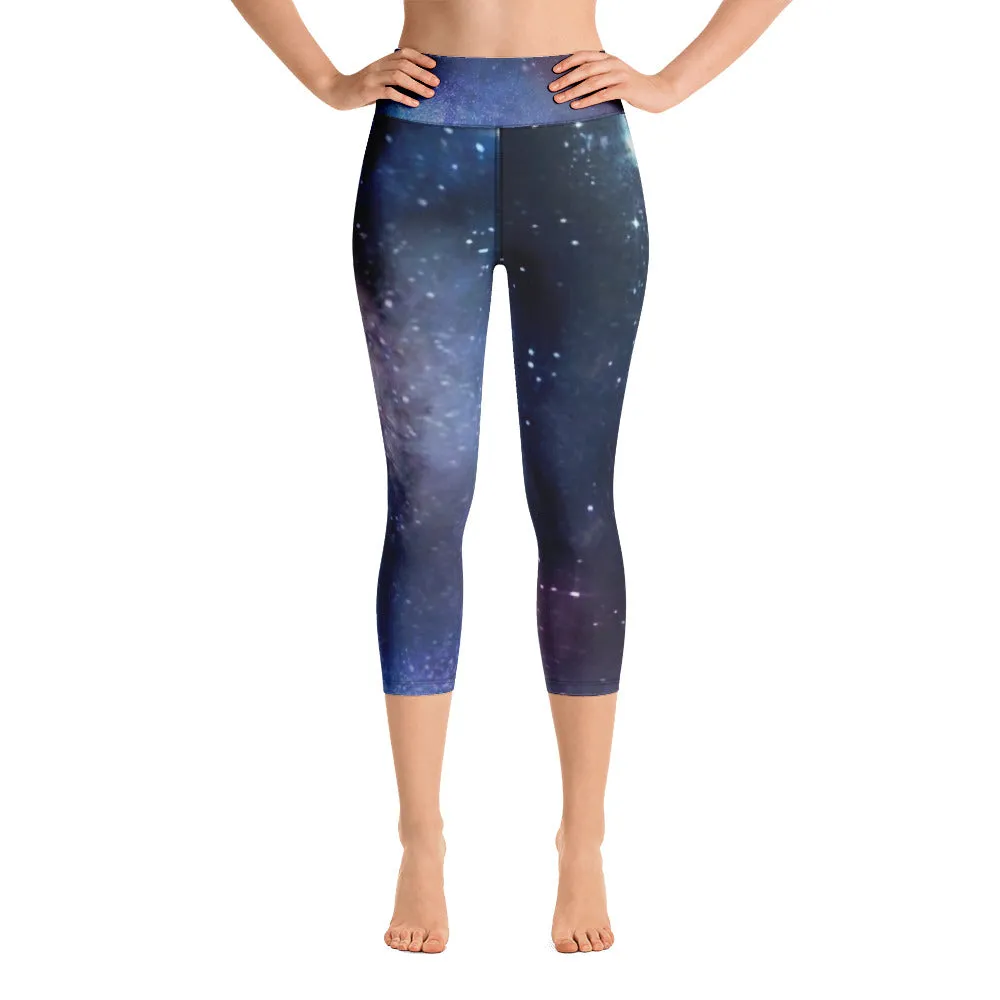 Galaxy print capri pants for ladies