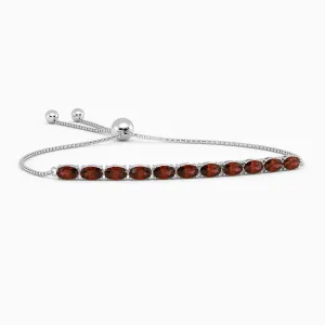 Garnet Tennis Bracelet crafted in 925 Sterling Silver | Irosk Australia ®