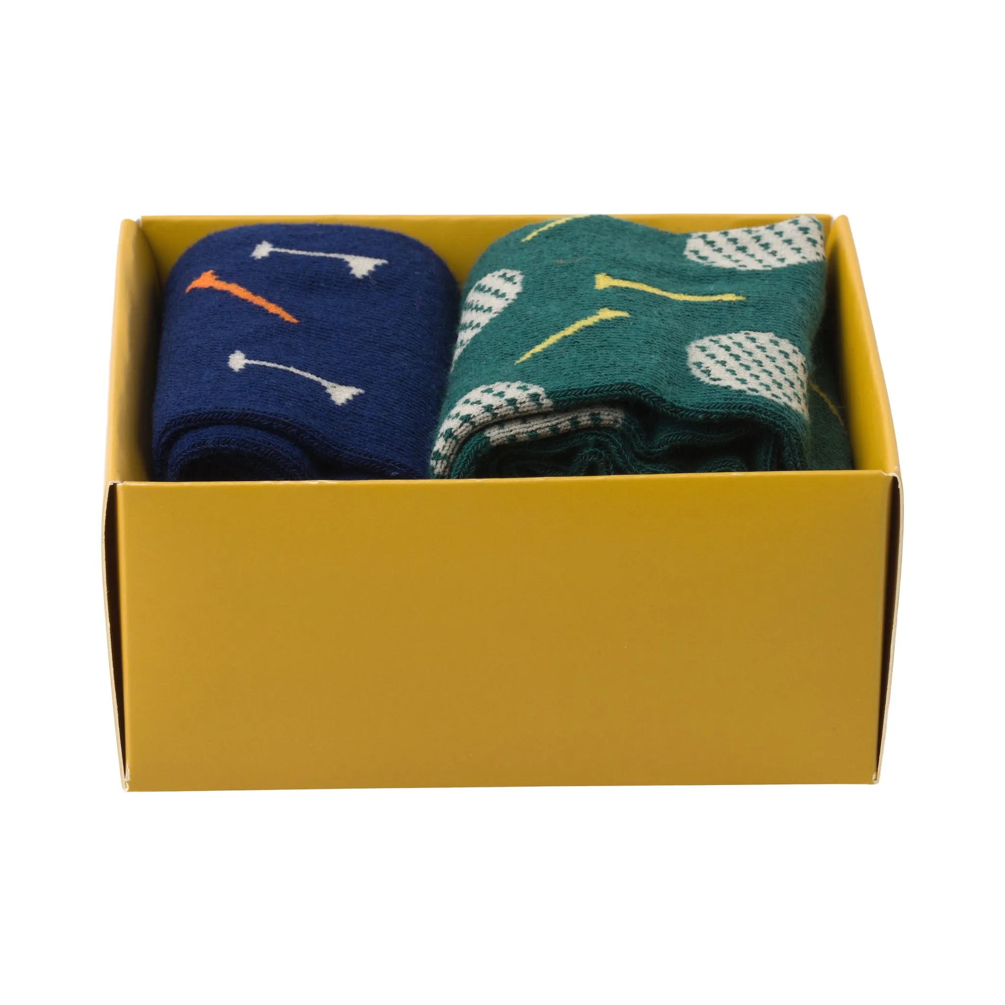 Golf Crew Socks, 2 pairs