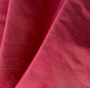 Iridescent Raspberry Silk Dupioni (Made in India)