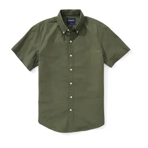 Japanese Poplin Short Sleeve Shirt - Olive