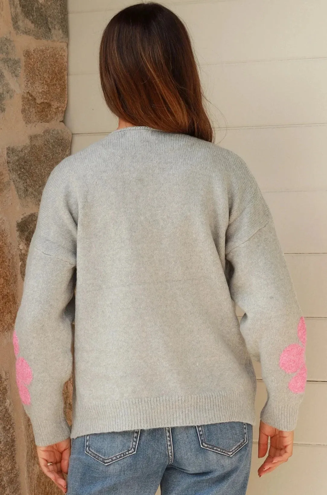 JESS KNIT SWEATER GREY