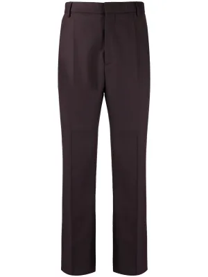 Jun Twill Straight-Leg Trousers