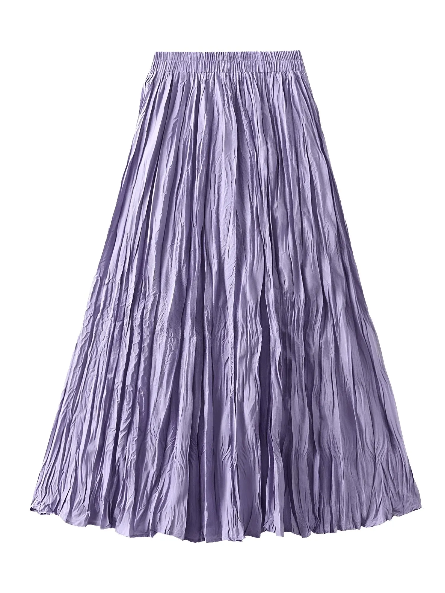 Large Hem Folds A-line Pleated Women's Skirt - In 15 Colors!