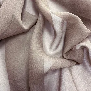 Light Taupe Woven Silk Chiffon Fabric