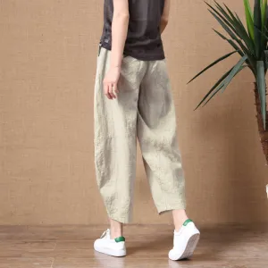 Linen Capri Pants (Plus Sizes Available)