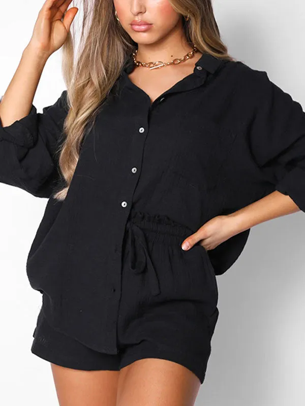 Long Sleeve Blouse Set