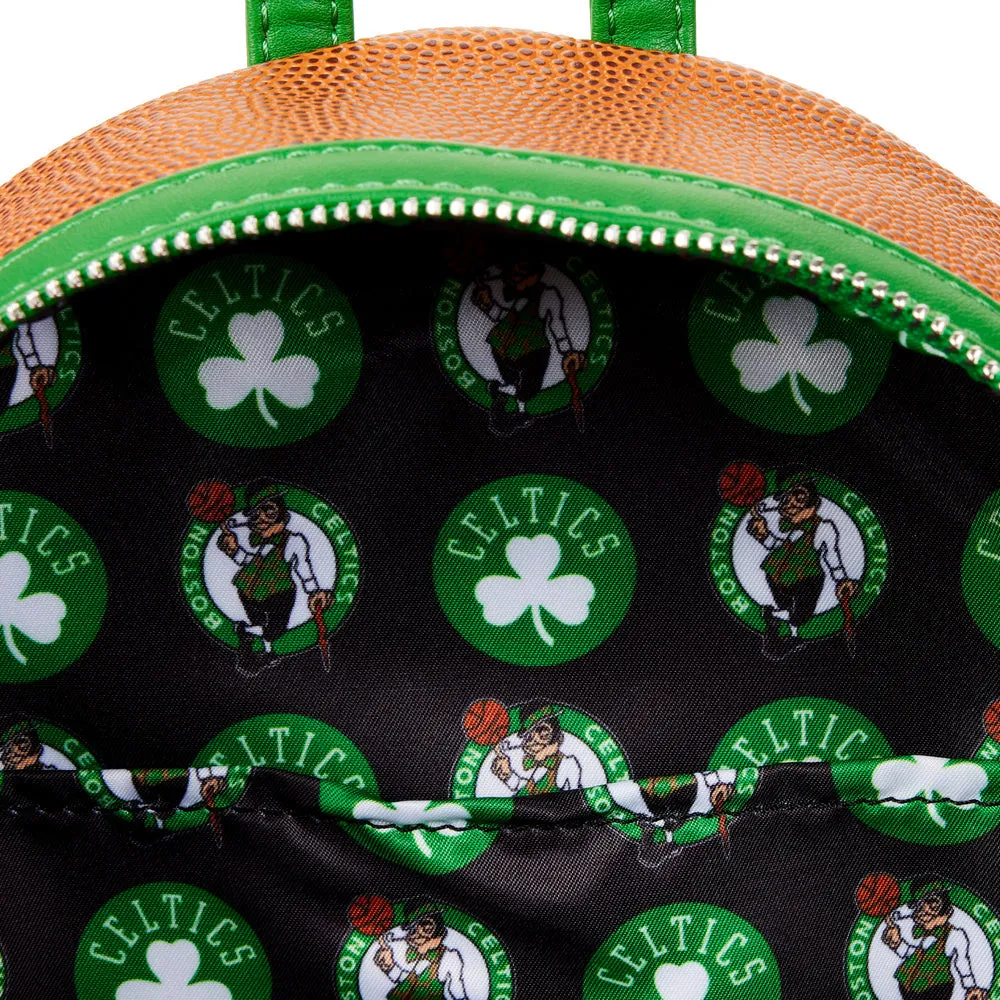 Loungefly NBA Boston Celtics Basketball Logo Mini Backpack