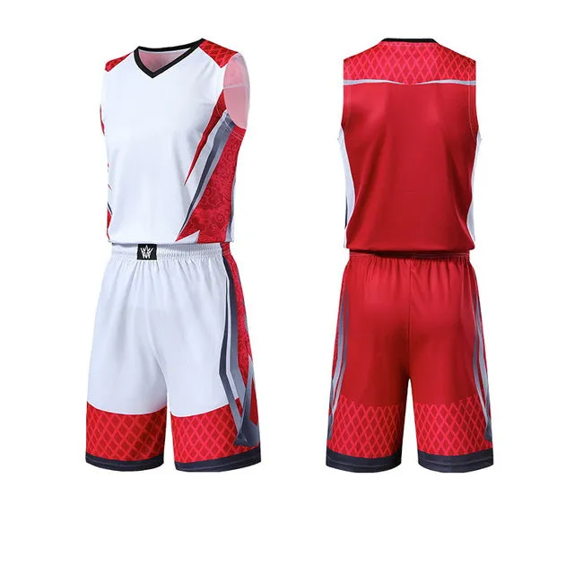 Men Kids Basketball Jerseys Suit Boys College Mens Basketball Uniforms Sport Kit Shirts Shorts Set Cloth Breathable Custom Print