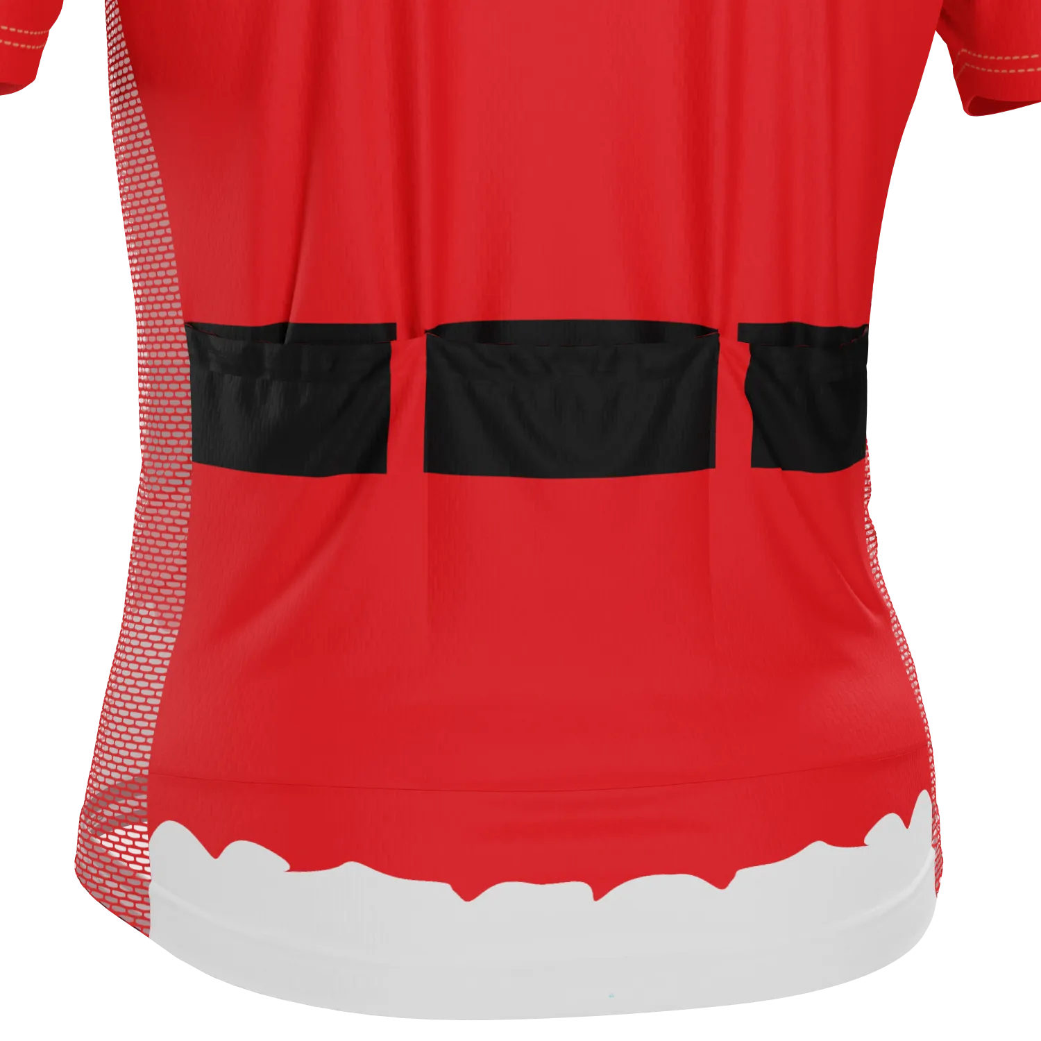 Men's Bearded Santa Claus Christmas Suit Short Sleeve Cycling Jersey