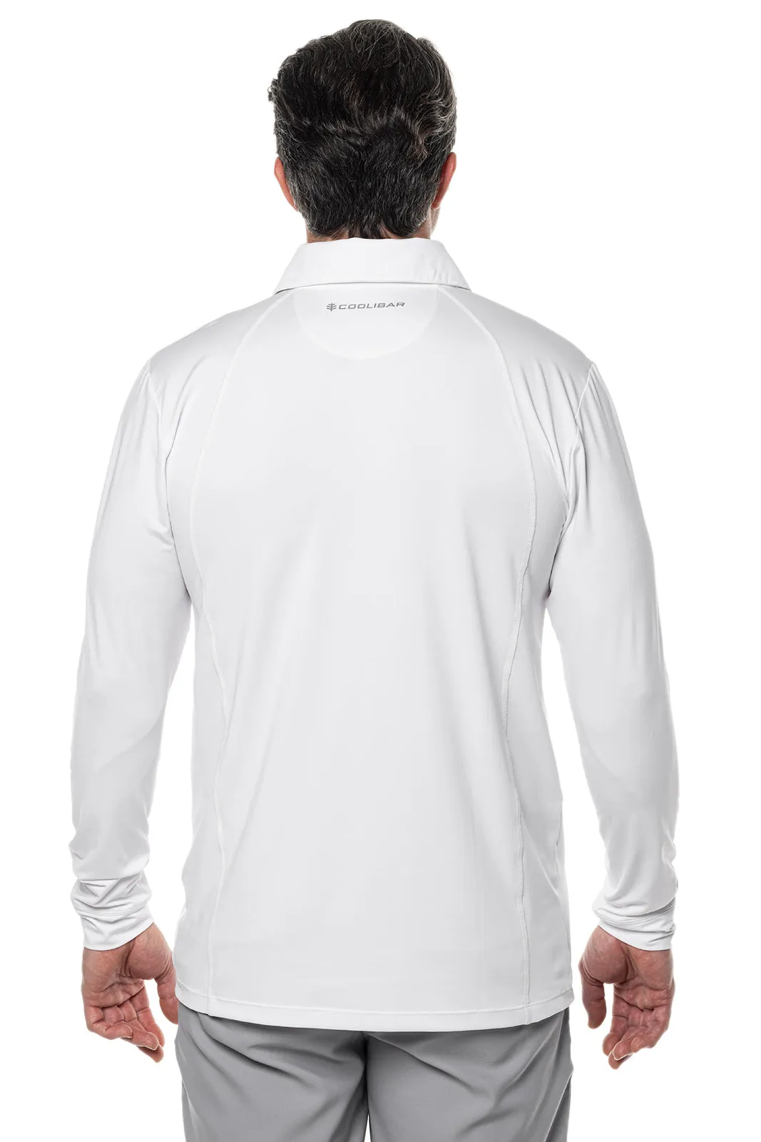 Men's Drive Golf Long Sleeve Polo | White