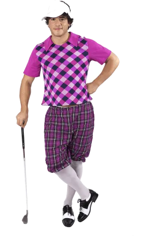 Mens Purple Pub Golf Costume