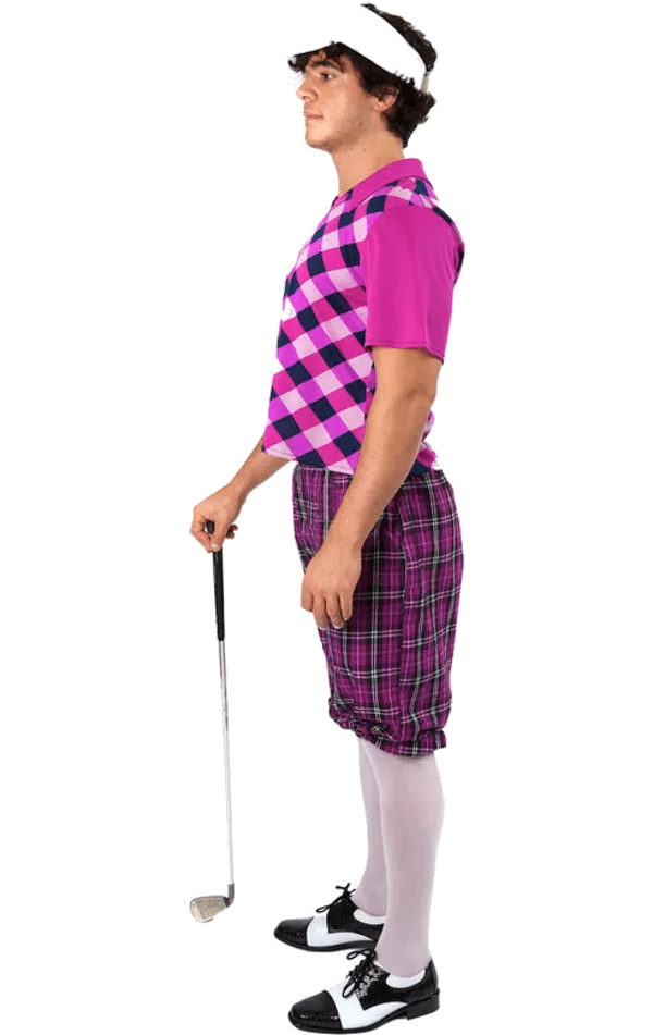 Mens Purple Pub Golf Costume