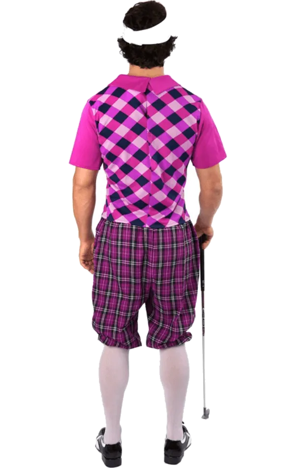 Mens Purple Pub Golf Costume