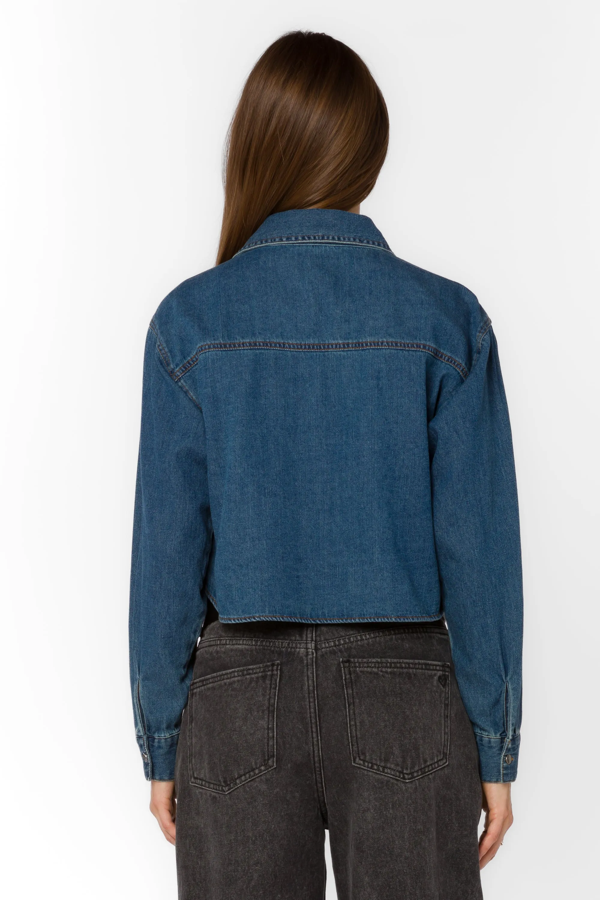 Nayeli Rockaway Blue Denim Jacket