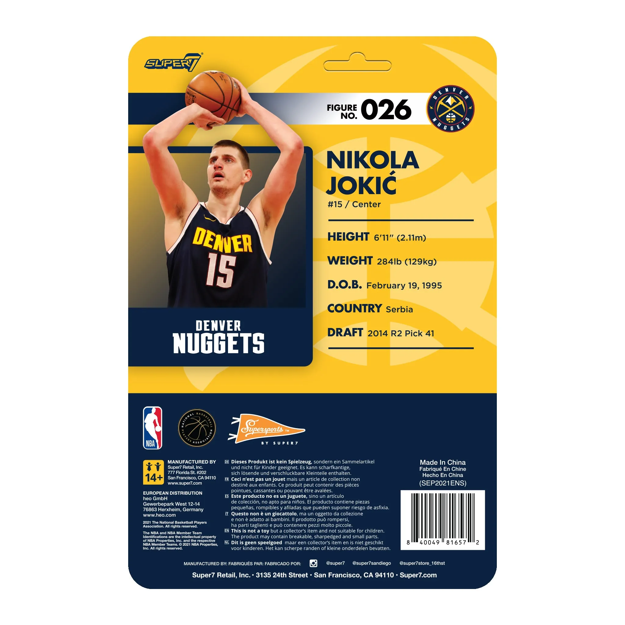 NBA Supersports Figure Wave 4 - Nikola Jokic (Nuggets)