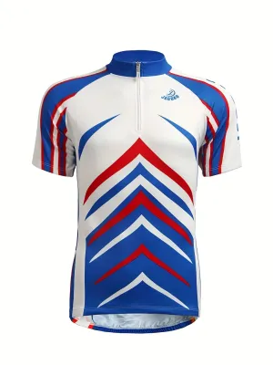 New Men's and Women's Full Jacquard Cycling-Suit Short Sleeve Cycling Quick Drying Breathable