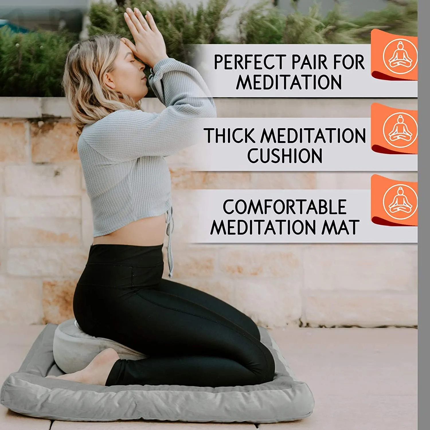 Organic Cotton Meditation Cushion Set