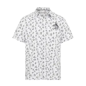 Original Penguin Retro Arcade Print Polo Shirt OGKSD021