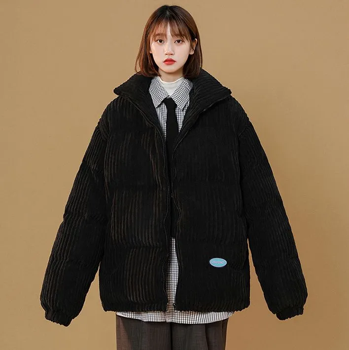 Oversize Corduroy Winter Warm Coats Women Jacket