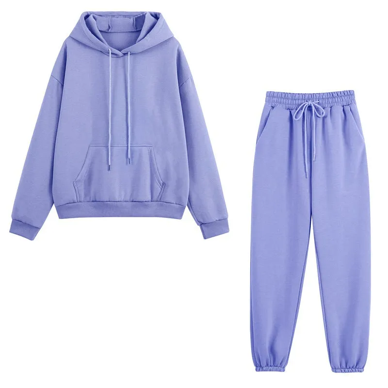 Passionate Slash Fleece Hoodie Sweat Suit