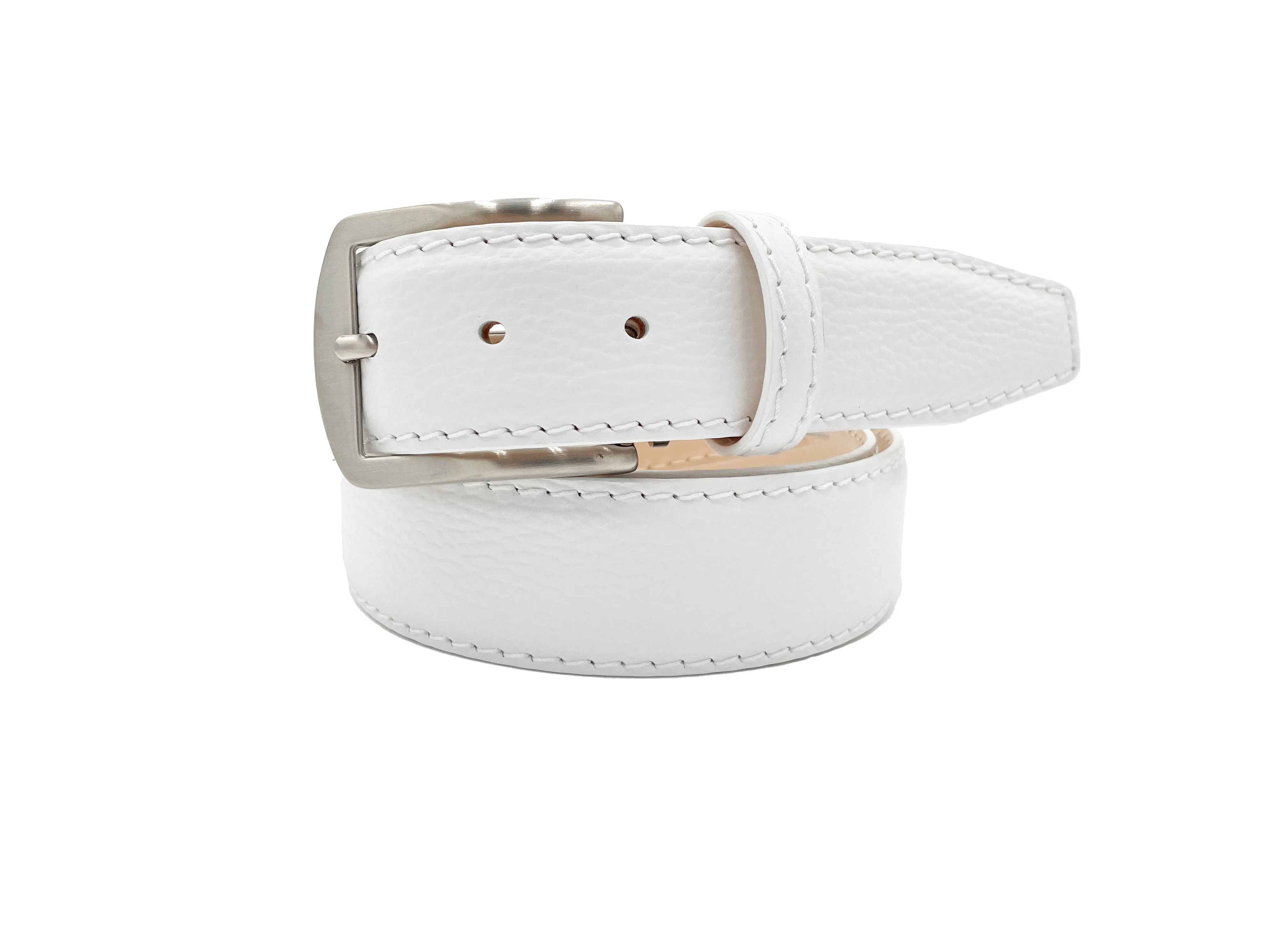 Pebble Grain Belt - White