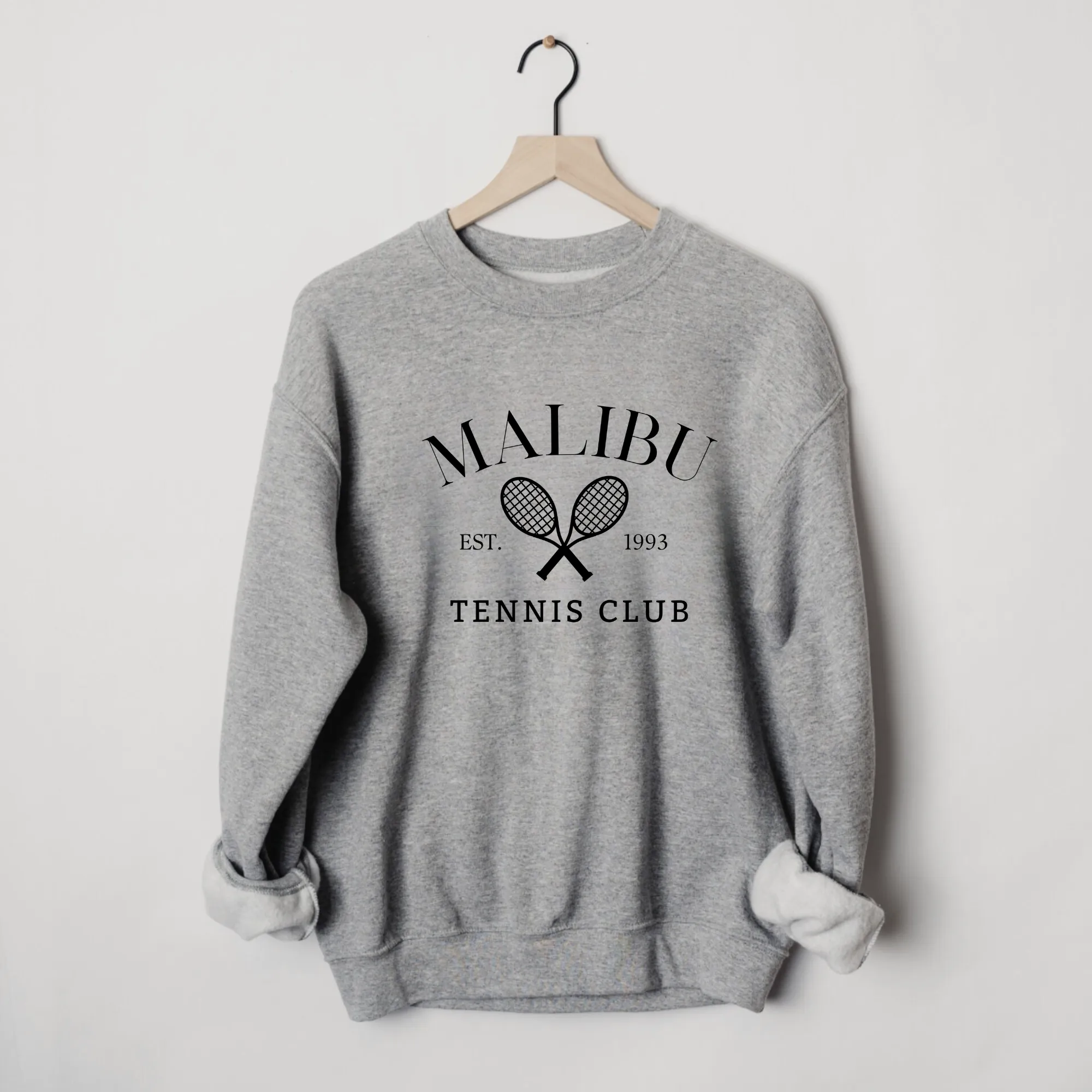 Preppy Malibu Tennis Club Sweatshirt