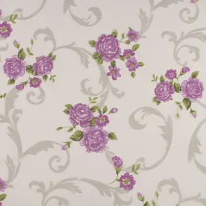 Printed Burnout Organza - JACQUELINE - Lilac