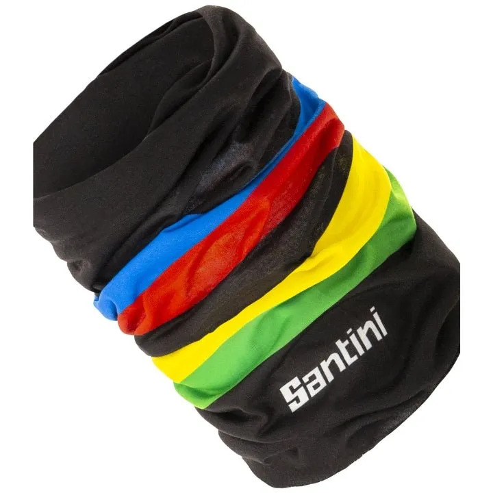 Santini UCI Official Rainbow Stripes Neck Warmer