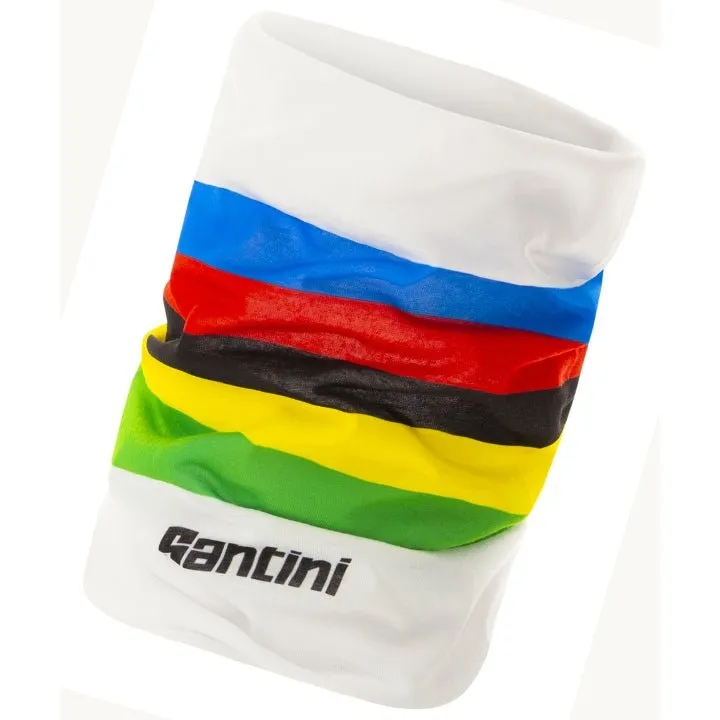 Santini UCI Official Rainbow Stripes Neck Warmer