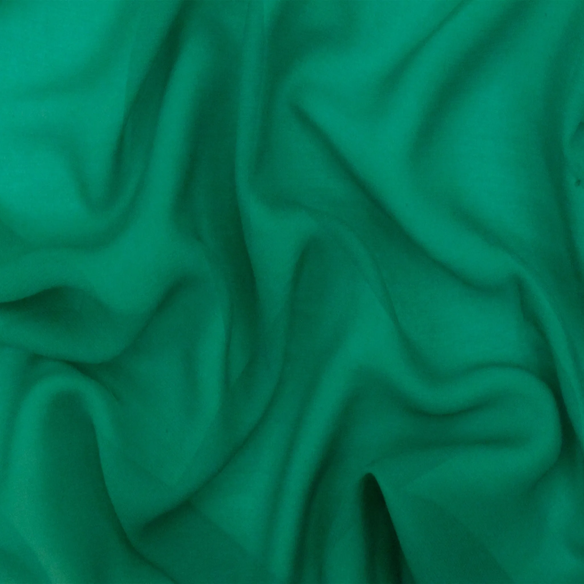 Sea Green Solid Silk Chiffon Woven Fabric