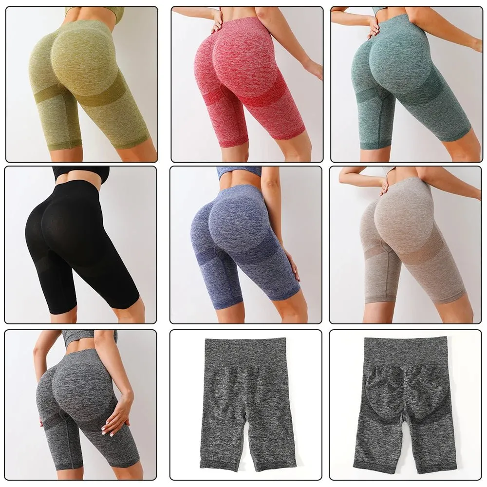 Seamless Women Push Up Scrunch Short Butt Lift Panties Wear Yoga Bra Gym High Waist Fitness Workout Leggings Yoga Set