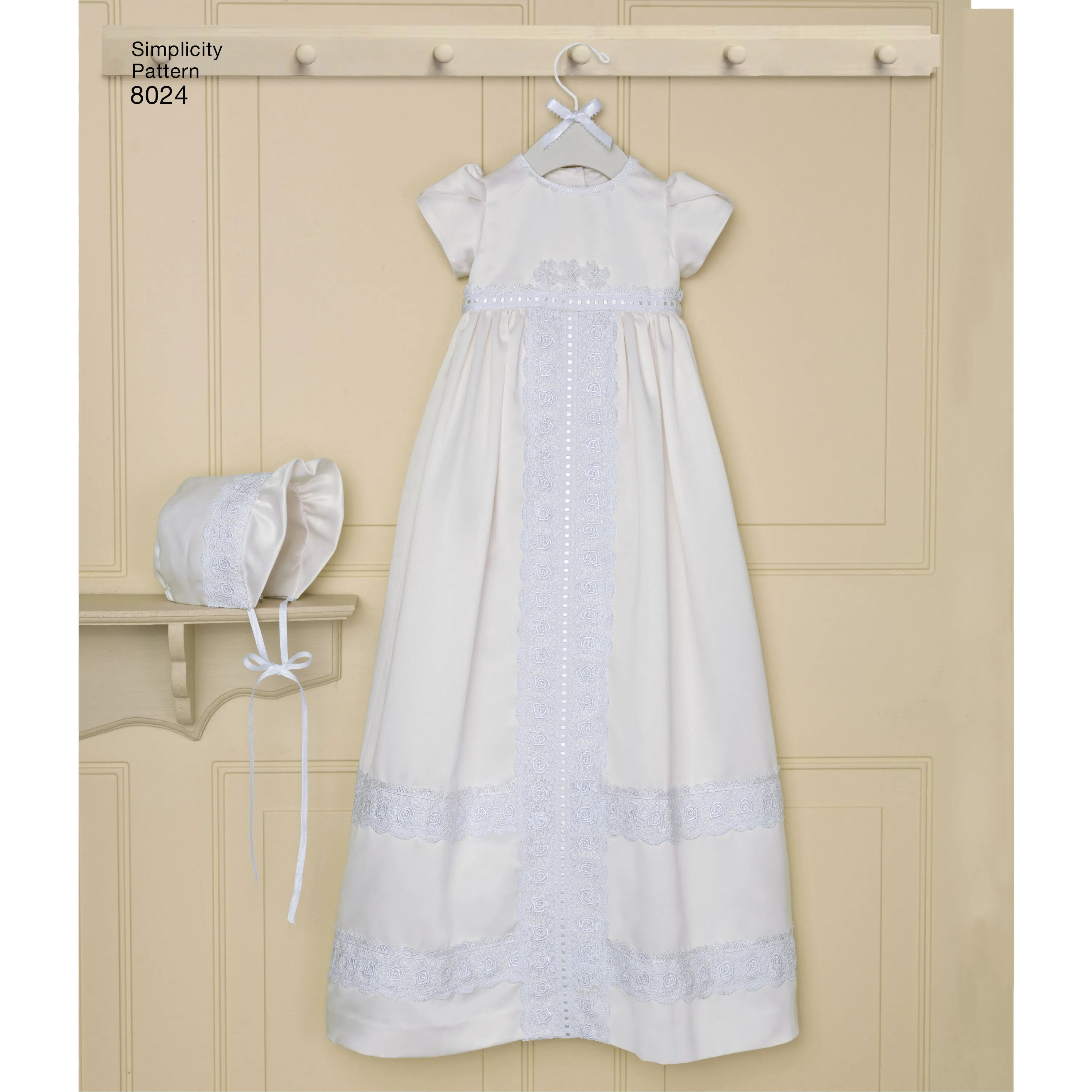 Simplicity Pattern 8024 classic christening gowns pattern