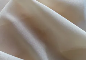 Soft Buttercream Stretch Silk Chiffon (Made in Italy)