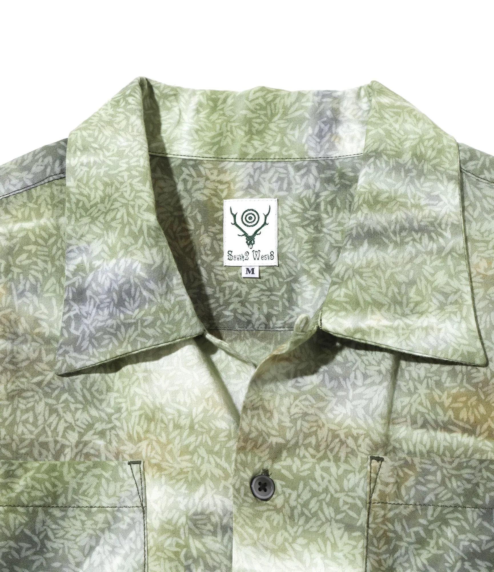 South2 West8 S/S 6 Pocket Shirt - Uneven dye Green