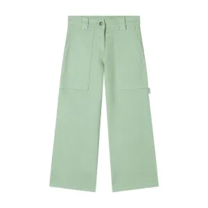 Straight Leg Cotton Trousers