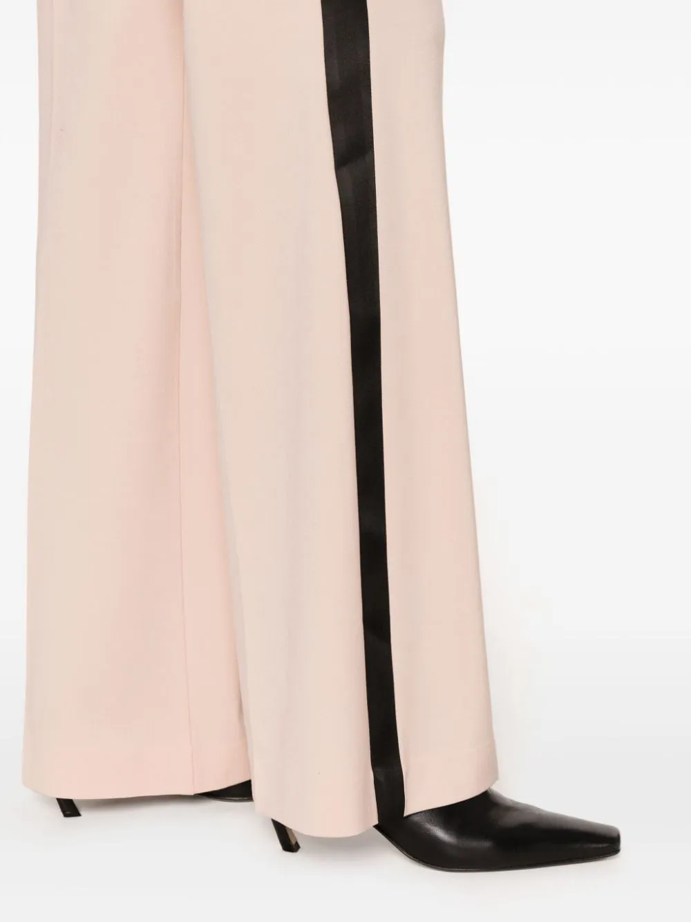 straight-leg tailored trousers