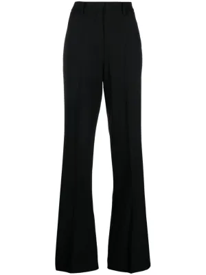 straight-leg tailored trousers