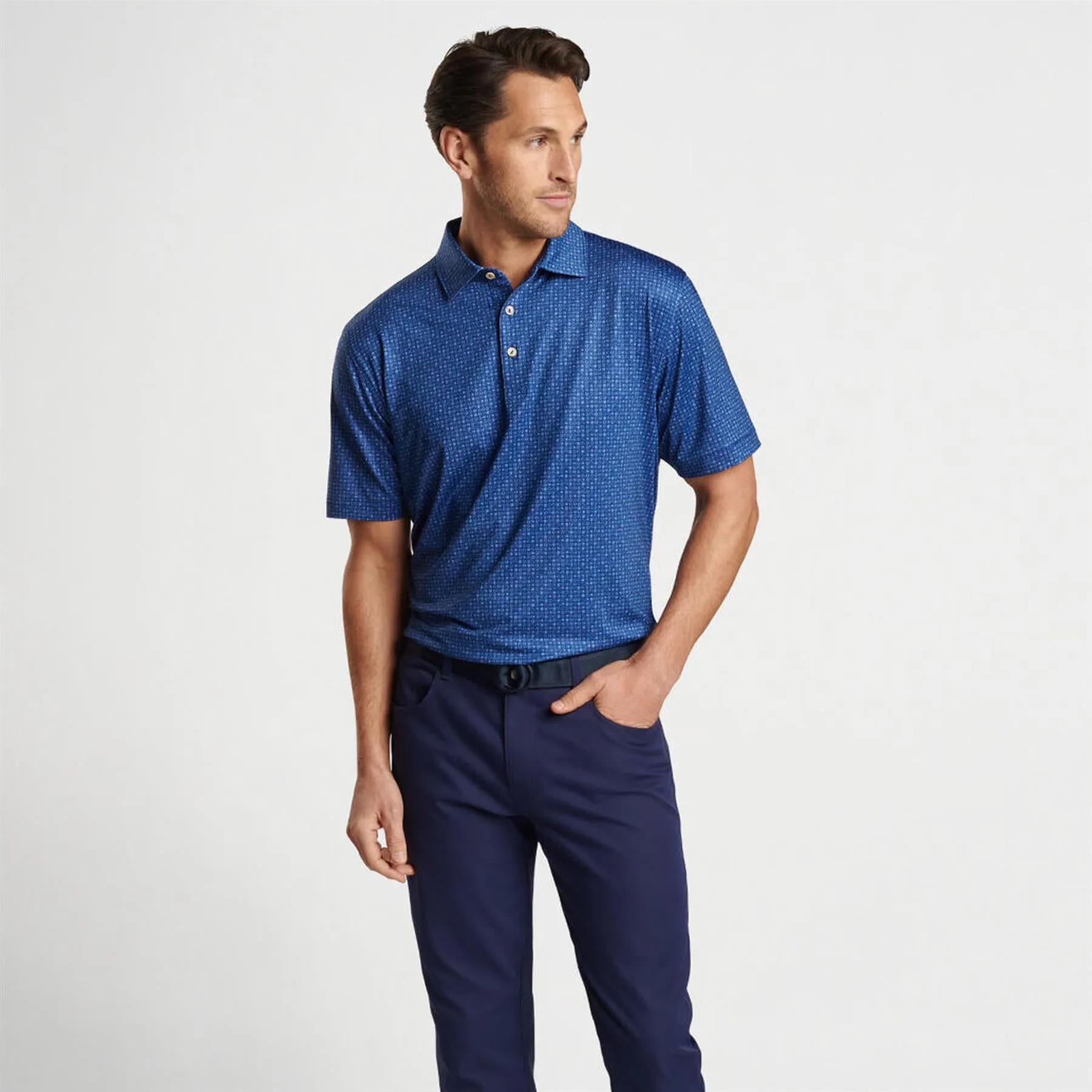 Take A Chance Performance Jersey Polo Sport Navy - AW24