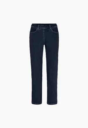 Tracy Straight - Medium Length - Dark Blue Denim