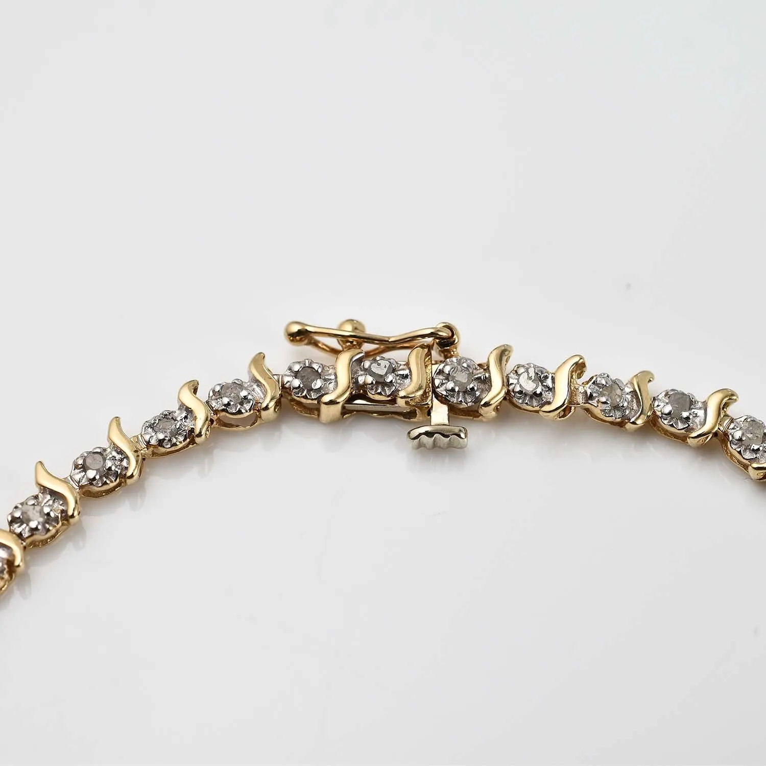 Versa Diamond Tennis Bracelet in 9K Gold, 0.5 ct diamonds