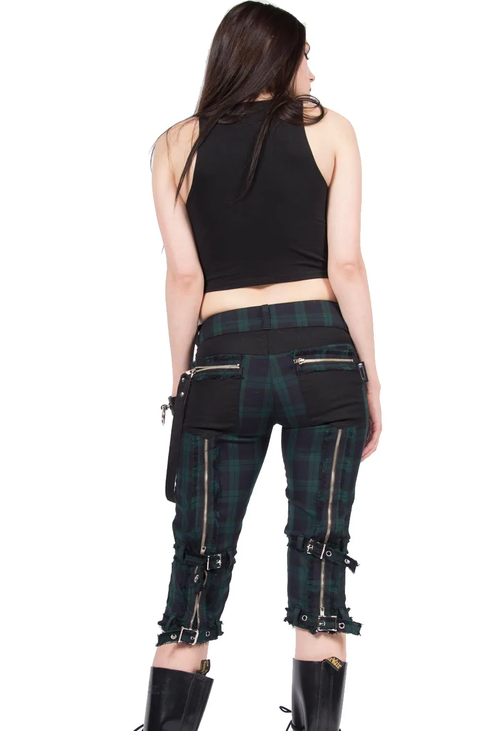 Vintage Punk & Disorderly Green Capri Pants