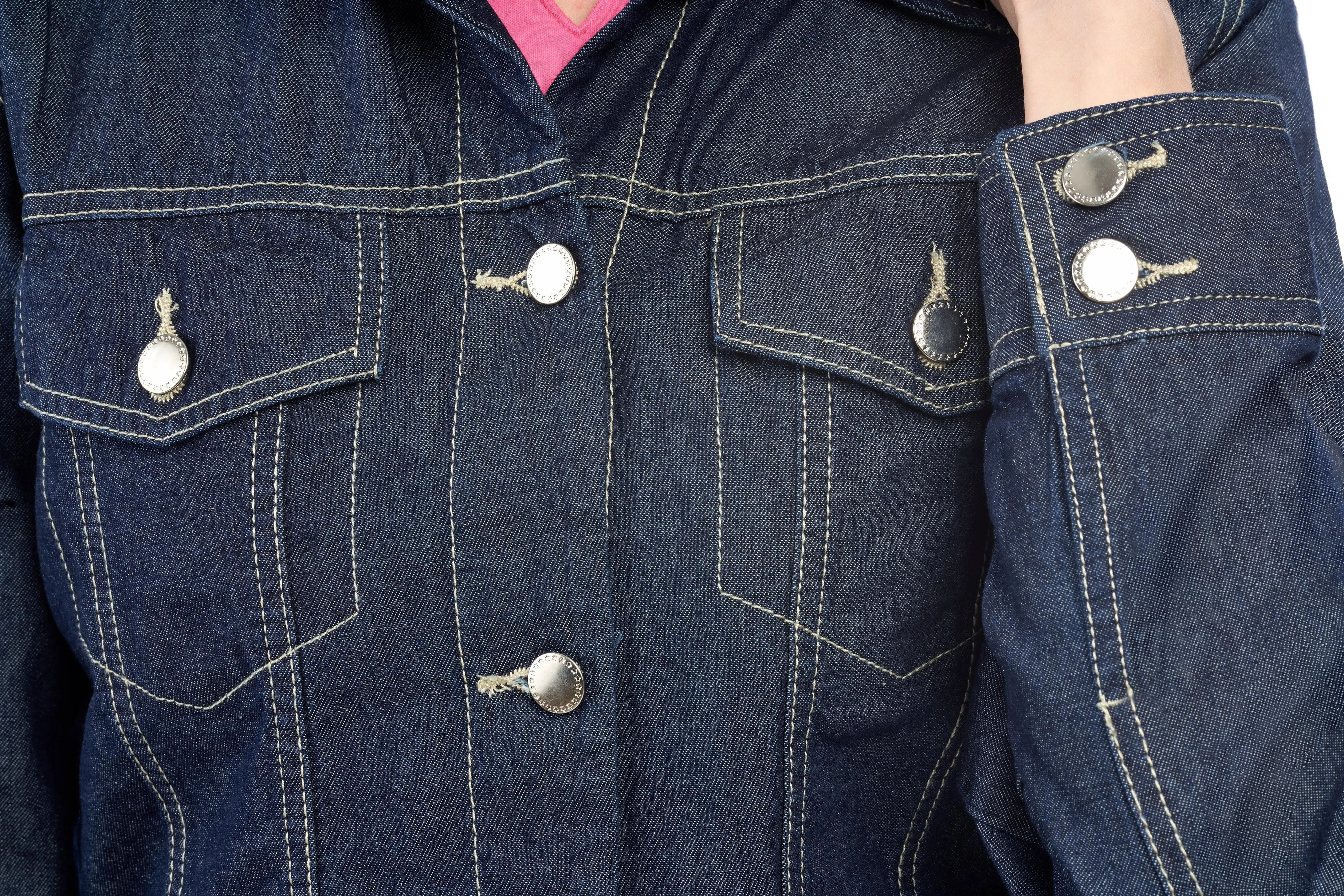 Women's Button Front Classic Denim Jacket