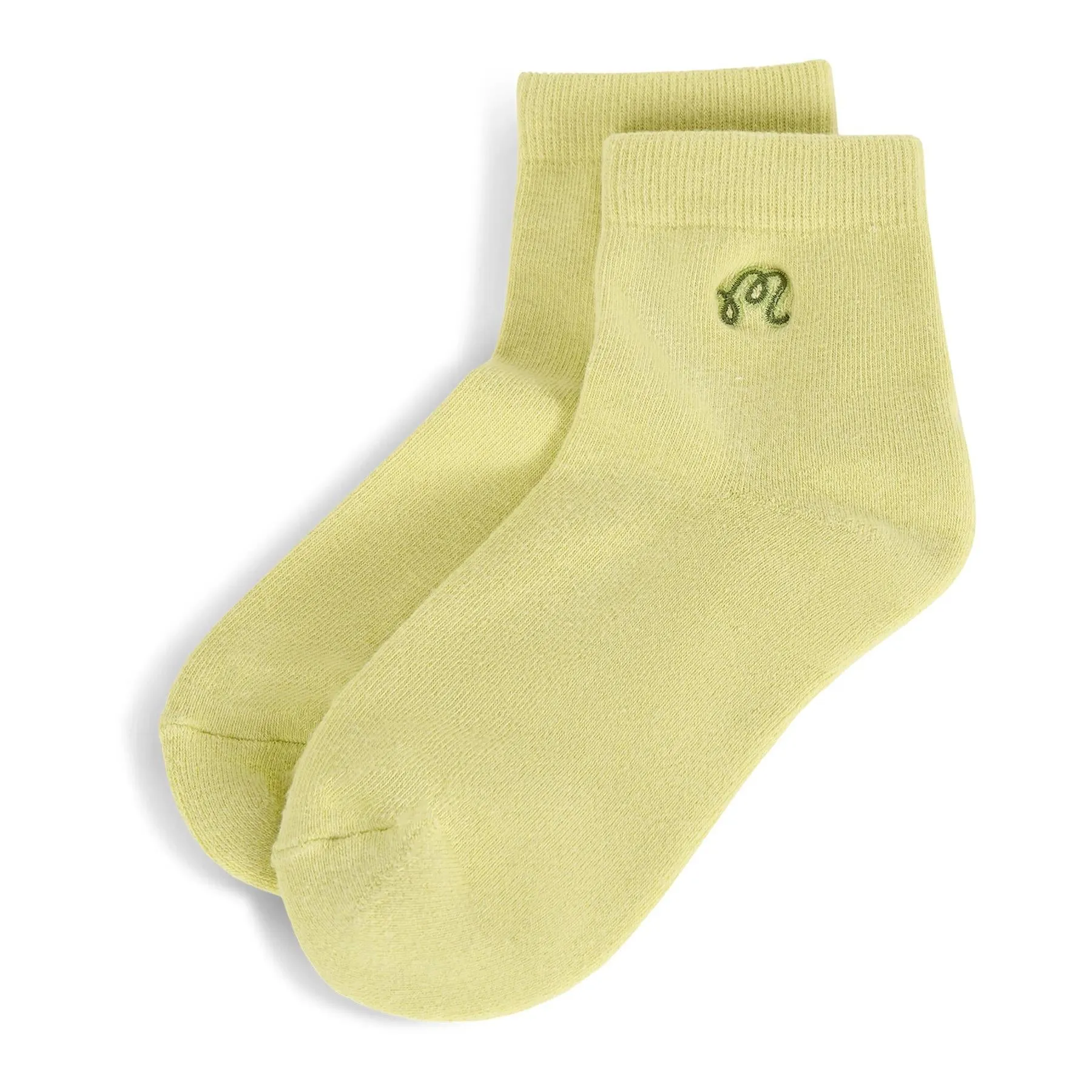 Womens Capri Ankle Socks Lime Sherbet - AW24