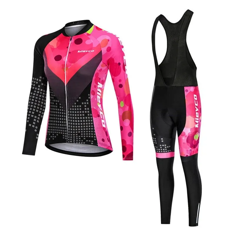 Women's Long Sleeved Cycling Suit