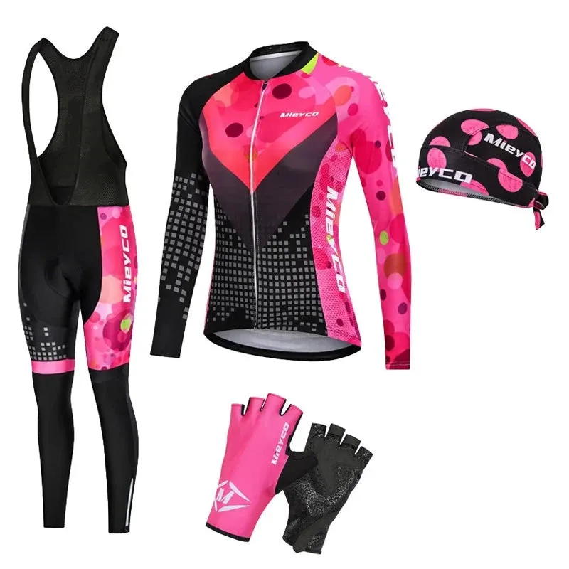 Women's Long Sleeved Cycling Suit