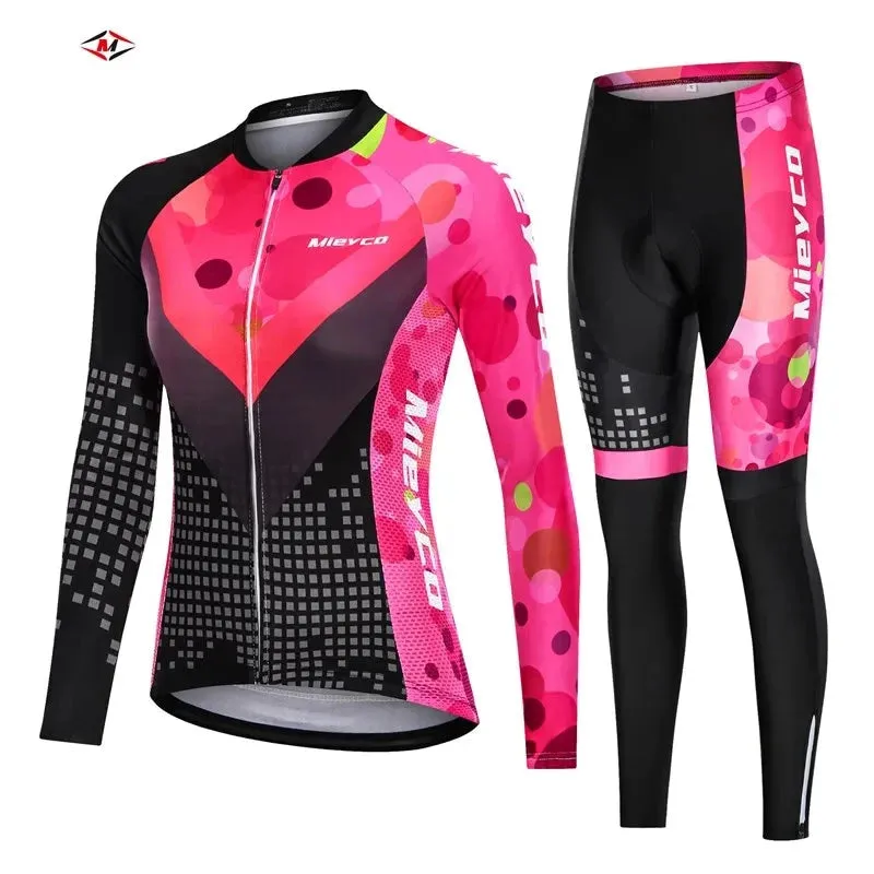 Women's Long Sleeved Cycling Suit