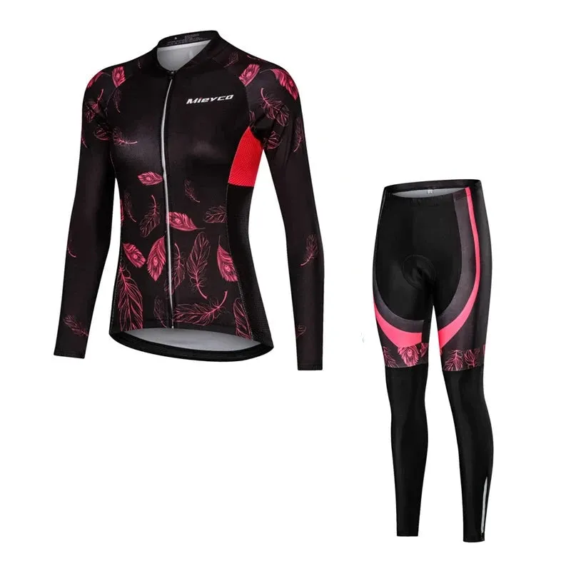 Women's Long Sleeved Cycling Suit